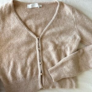 ASTR The Label Pearl Button Cardigan Medium